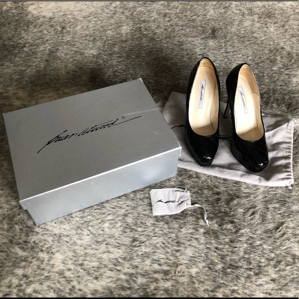 Brian Atwood Patent Stilettos